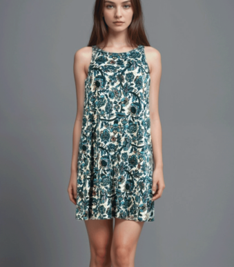 women's model wear a beautiful tank top