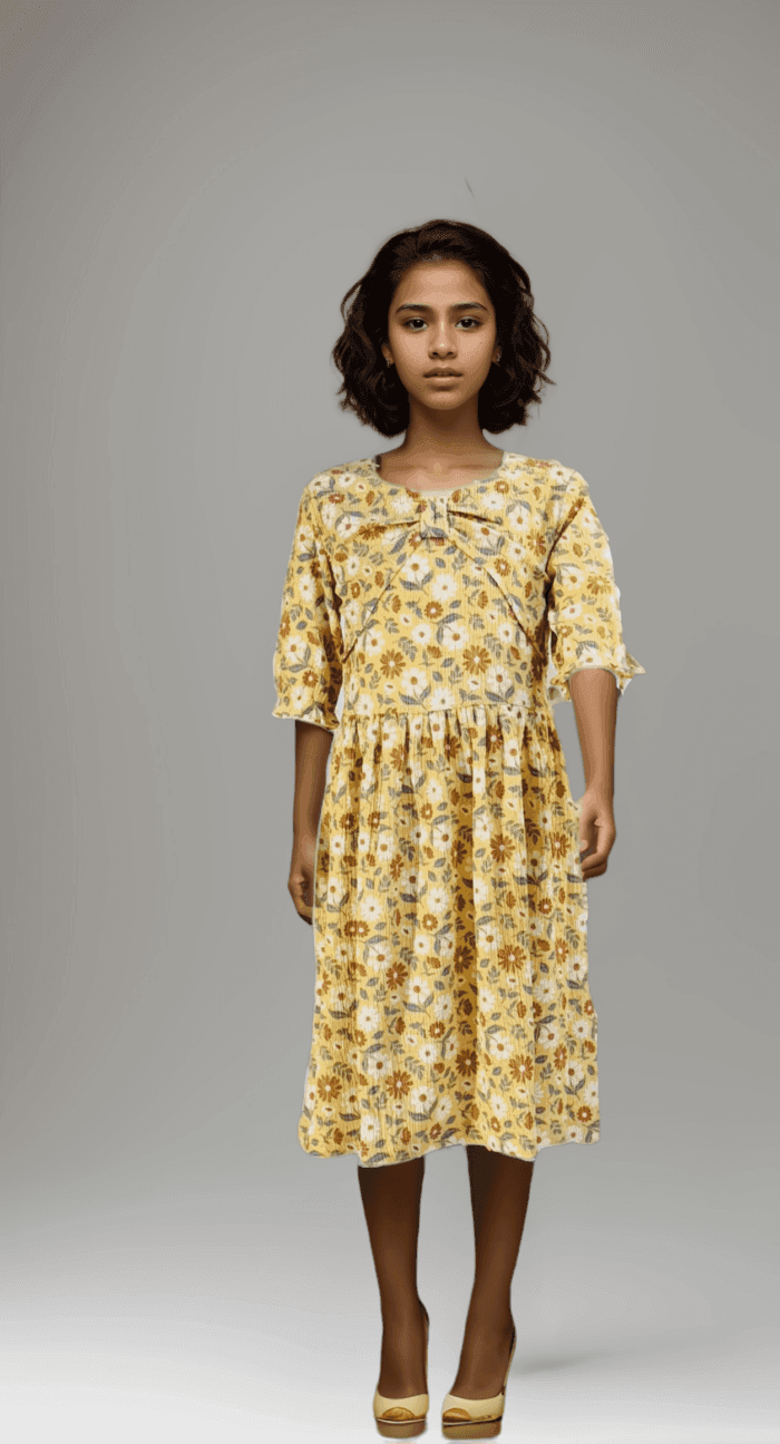 Kids’ Printed Dress – 100% Cotton, Soft & Breathable - Image 2