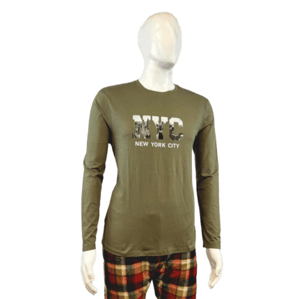 NYC Printed 100% Cotton Full Sleeve T-Shirt – Trendy & Comfortable