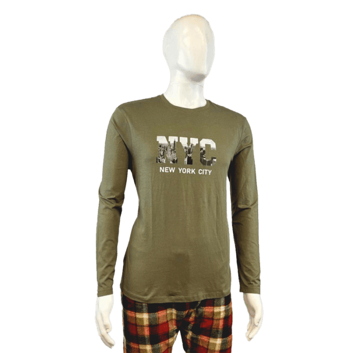 NYC Printed 100% Cotton Full Sleeve T-Shirt – Trendy & Comfortable
