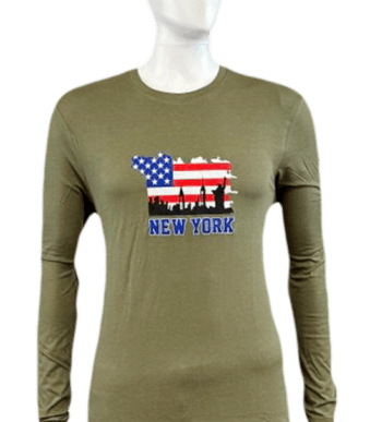 New York Full Sleeve 100% Cotton T-Shirt for Men – Soft & Stylish