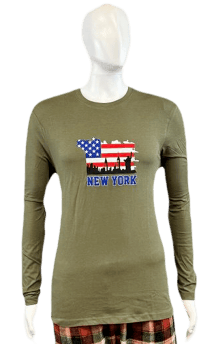 New York Full Sleeve 100% Cotton T-Shirt for Men – Soft & Stylish