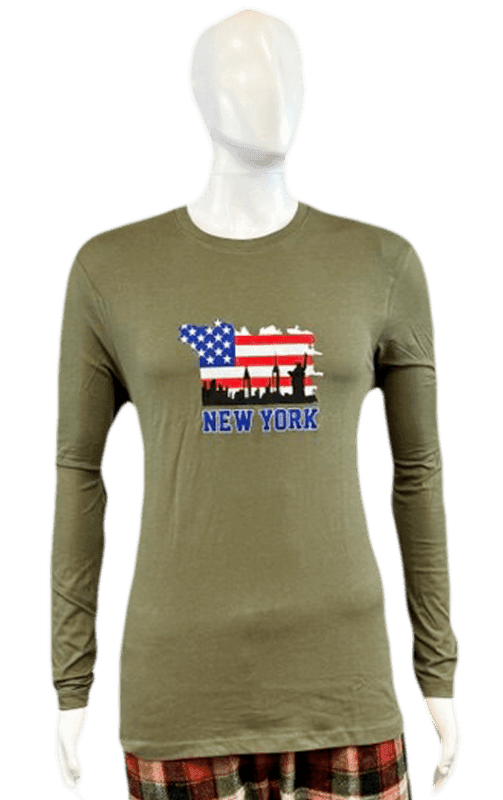 New York Full Sleeve 100% Cotton T-Shirt for Men – Soft & Stylish