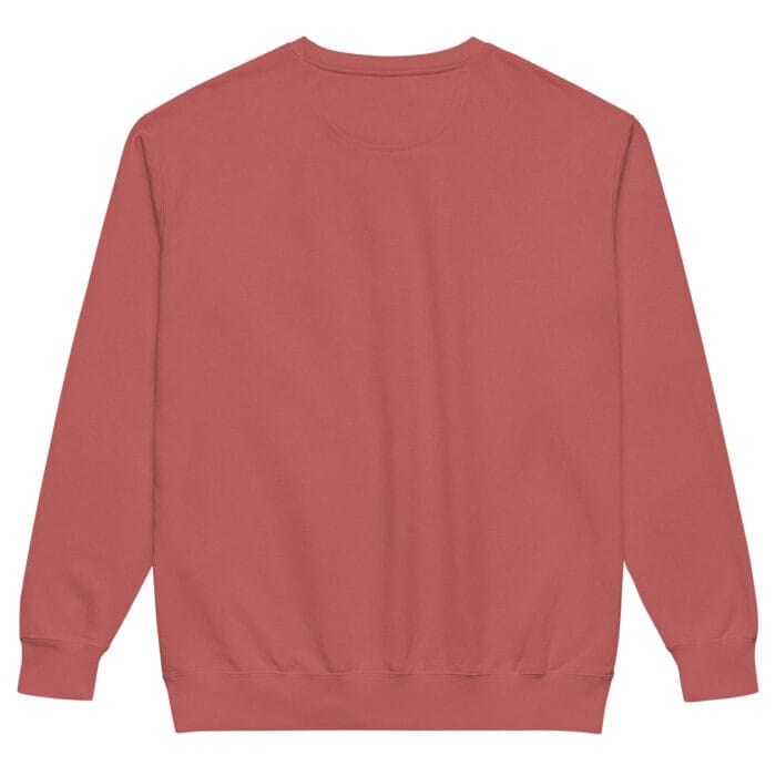 unisex-garment-dyed-sweatshirt-crimson-back-67cb31df61ed0.jpg Unisex garment-dyed sweatshirt - Image 1