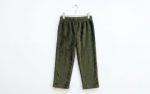 Freeland Galleria Olive Green Fleece Fabric pant hanging.