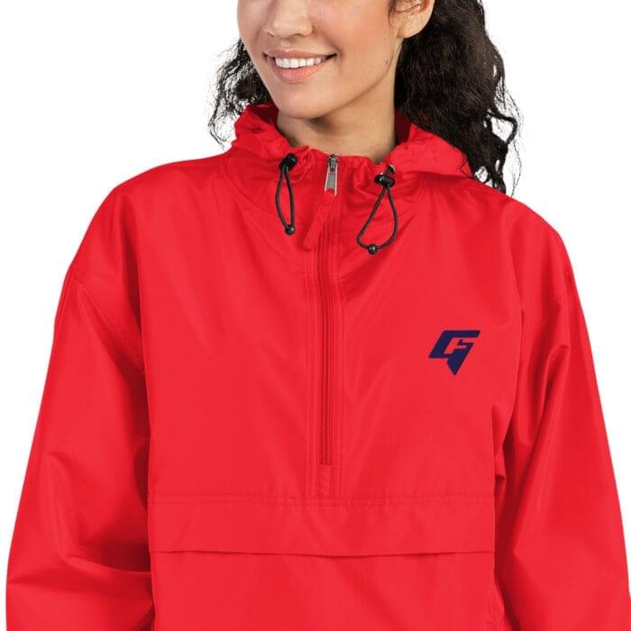 Embroidered Champion Packable Jacket - Image 2