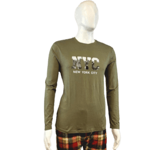 NYC Printed 100% Cotton Full Sleeve T-Shirt – Trendy & Comfortable
