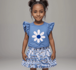 Kids Polyester Solid Top & Bottom Set – Soft, Comfortable & Stylish